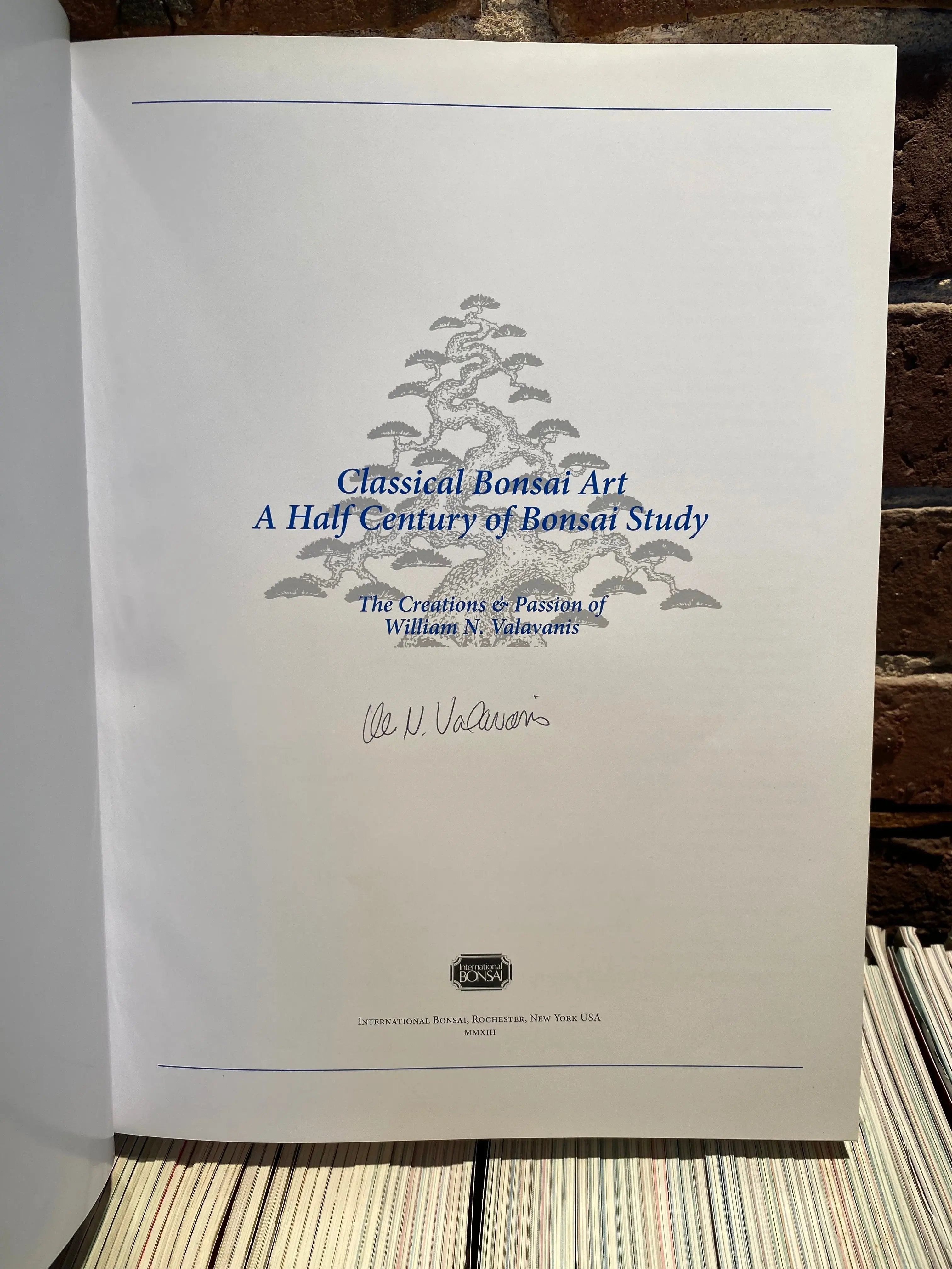 Classical Bonsai Art (signed) CB Books
