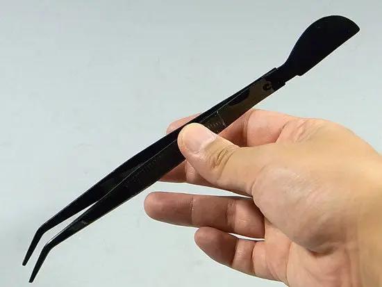 Angle Point Tweezers (w/ spatula) CB Tools